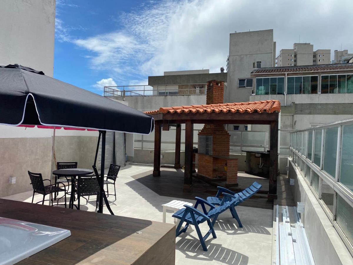 Cobertura Apto Com Jacuzzi E Churrasqueira * Guaruja