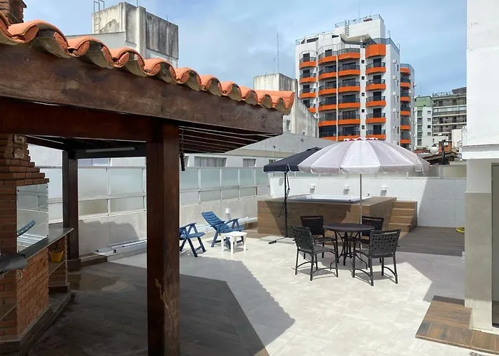 Cobertura Guaruja Apto Com Jacuzzi E Churrasqueira